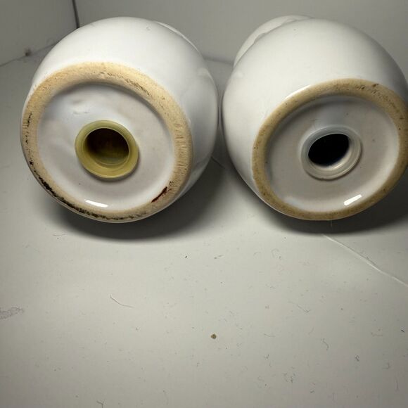 White Ceramic Hobnail Salt & Pepper Shakers, You're the Salt To My Pepper - Picture 6 of 7
